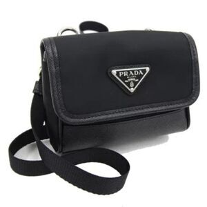Prada Renylon Saffiano Leather Shoulder Bag